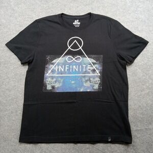 Amplify Shirt Mens Large Black Infinite Skull Graphic Tee Cotton Sears Street